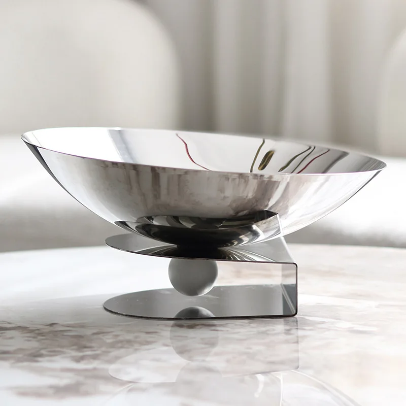 

Nordic light luxury creative abstract suspended fruit plate ornament living room coffee table water snack plate dried fruit