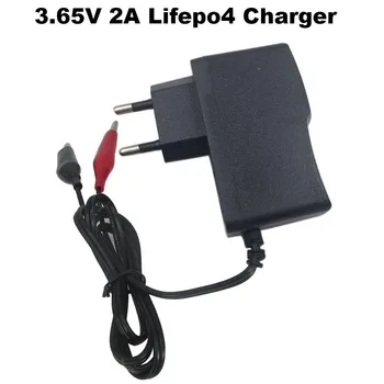 다리미 인산염 배터리 셀 충전기 어댑터, 3.2V 3.3V 1S 10AH 20AH 용 Lifepo4 충전기, 100 - 240V AC EU 플러그 클립, 3.65V 2A 3A