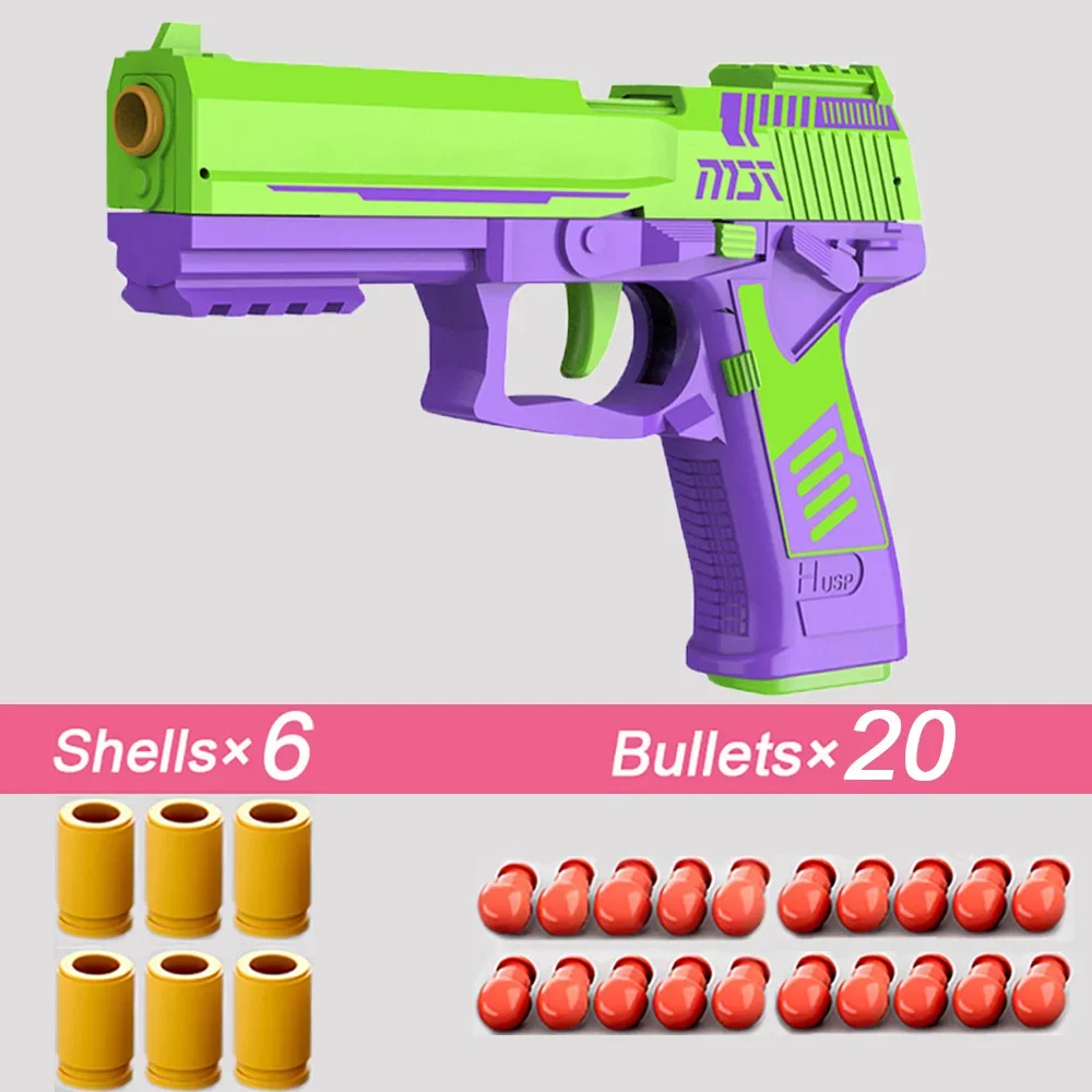 Toy Gun Bullets And Shells For Boys Shooting Game Shell Ejecting Colt 1911 USP Toy Guns Accessories