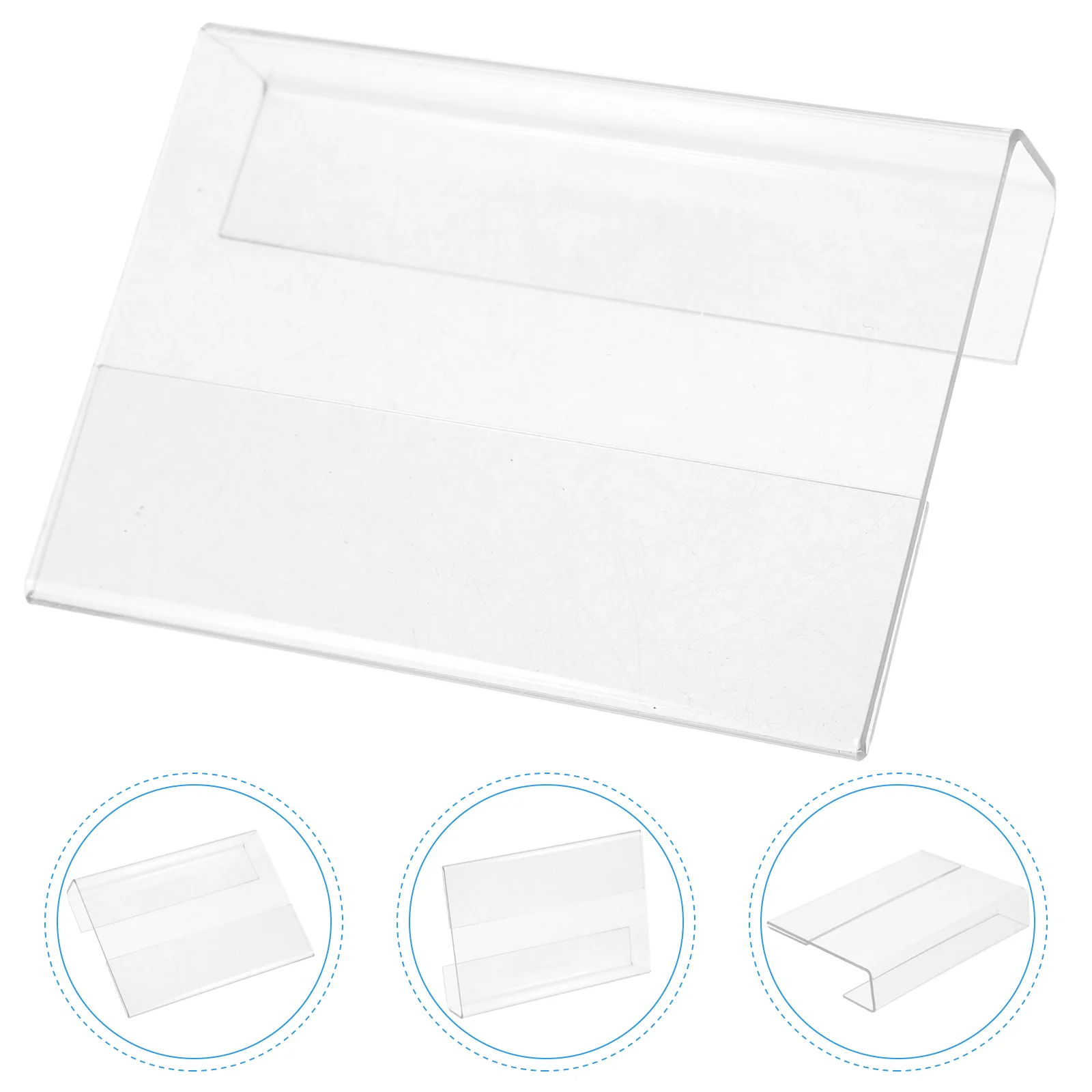 Workstation Seat Sign Acrylic Holder for Name Card Wall-mounted Hanging Rack Multi-use Showing