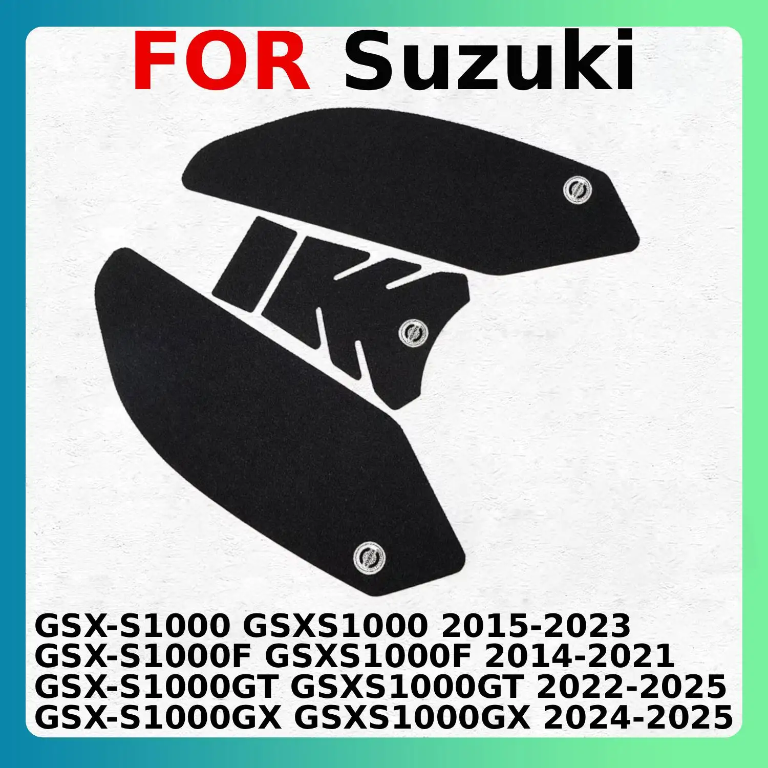 For Suzuki GSX-S1000 GSX-S1000F GSX-S1000GT GSX-S1000GX Motorcycle Side Fuel Tank Pads Decals Protector Body Fishbone Sticker