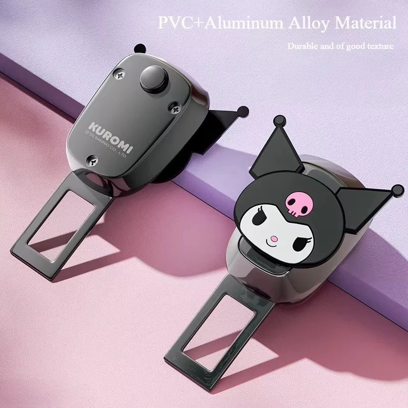 Kawaii مرحبا كيتي حزام أمان السيارة سانريو كورومي الكرتون مقعد السيارة حزام تمديد حزام الأمان السحابة لطيف اكسسوارات السيارات هدية #4