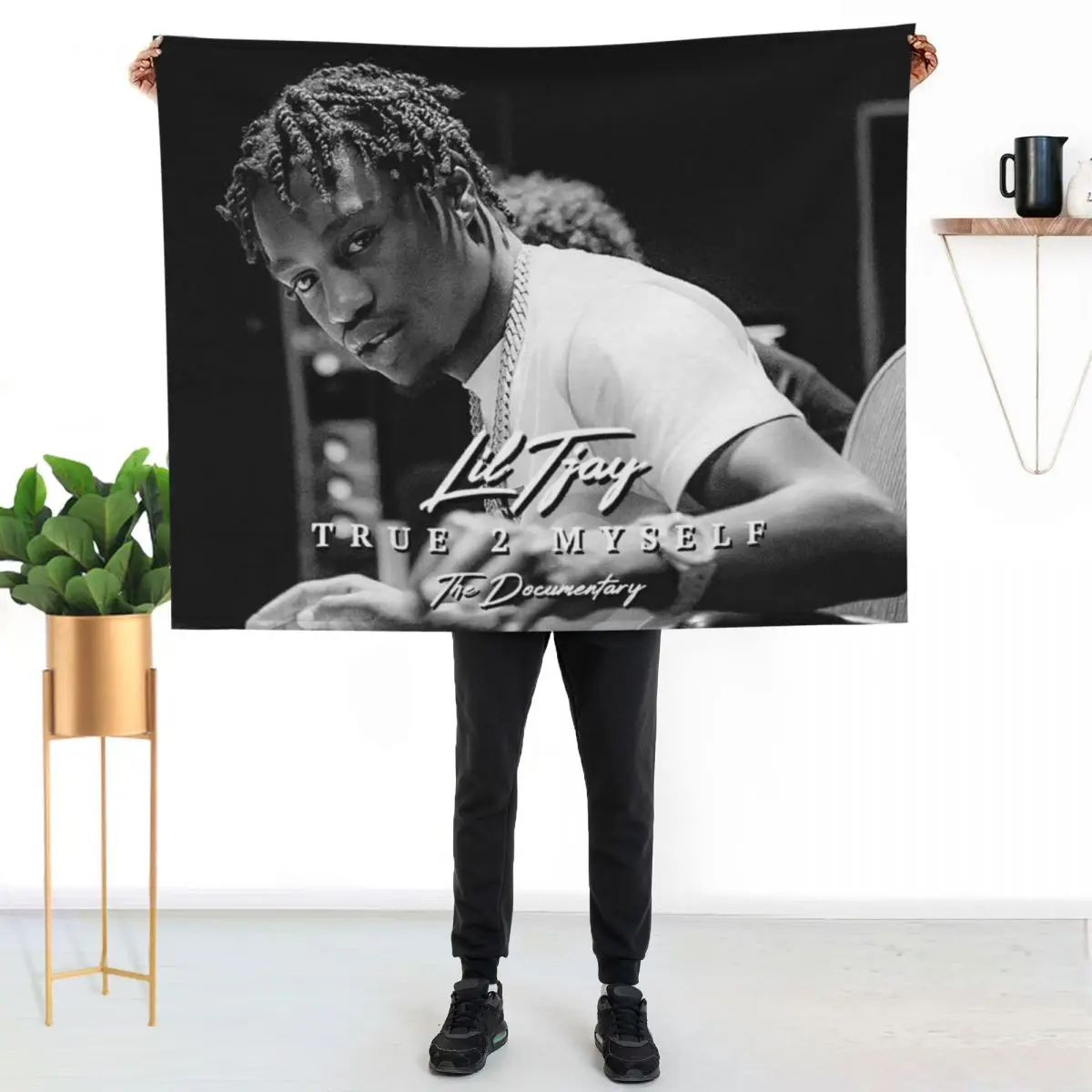 Sixya New Lil True 2 to myself American Tour 2019 Throw Blanket Soft Home Decor Blanket for Couch Bedroom