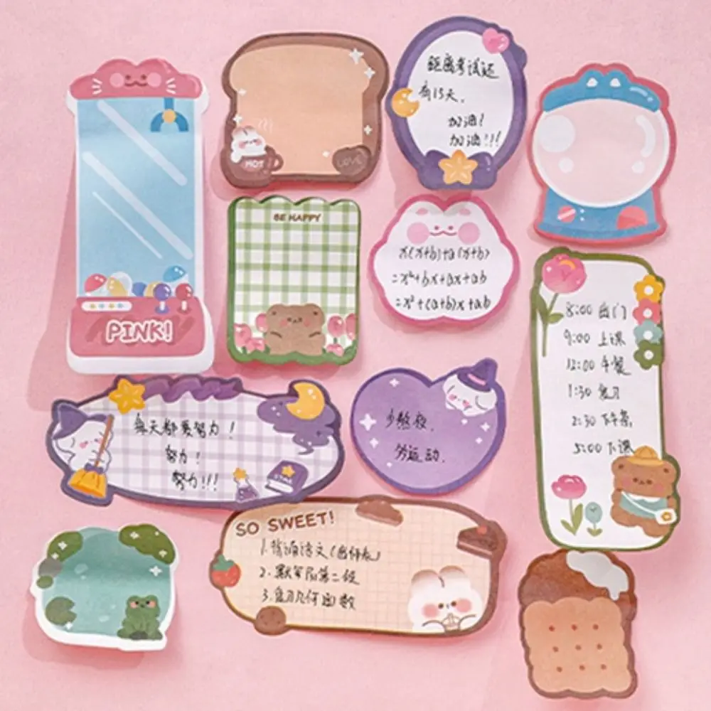 School Supplies Bear Cartoon Sticky Notes Cartoon Rabbit Bear Sticky Notes Kawaii To Do List Rabbit Sticky Notes Planner