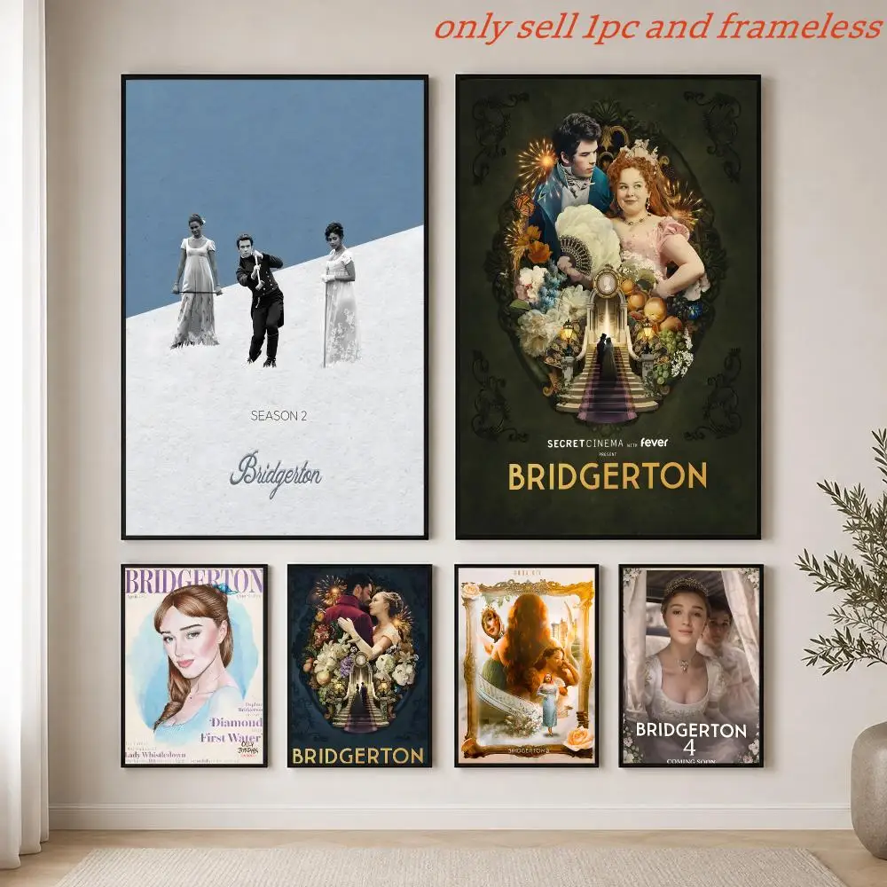 TV Shows B-BridgertonS LifeTime Poster HD Hot Theme Singer/OST/Movie/Anime-Waterproof Self-Stick Home Decor