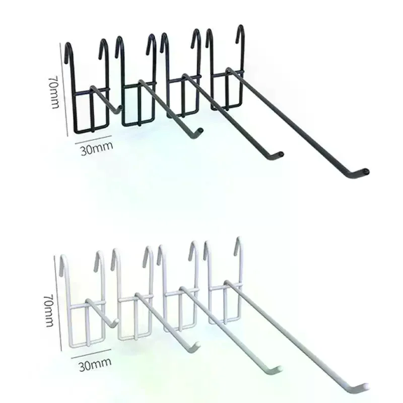 /PFU/Reusable Mesh Panel Hangers Storage Hook Removable Universal Net Panel Hooks Store Grid Wall Bracket Display Hooks 10Pcs