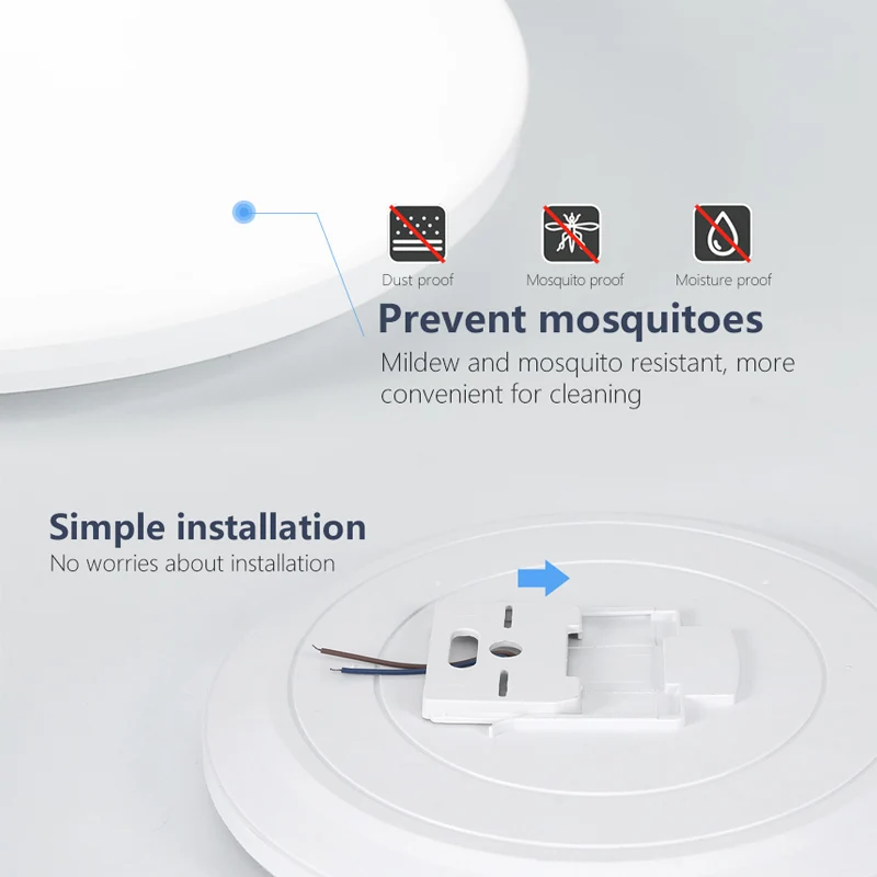 Smart RGB Ceiling Light 62W 40W AC 220V LED Light Home Decoration Remote Control APP Interior Dimming Timing Bedroom Living Room