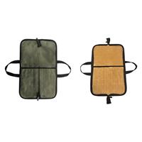 Canvas Chef Knife Roll Bag Multifunction Heavy Duty Knife Storage Case for Outdoor Sports Camping Traveling RV Trip Backpacking