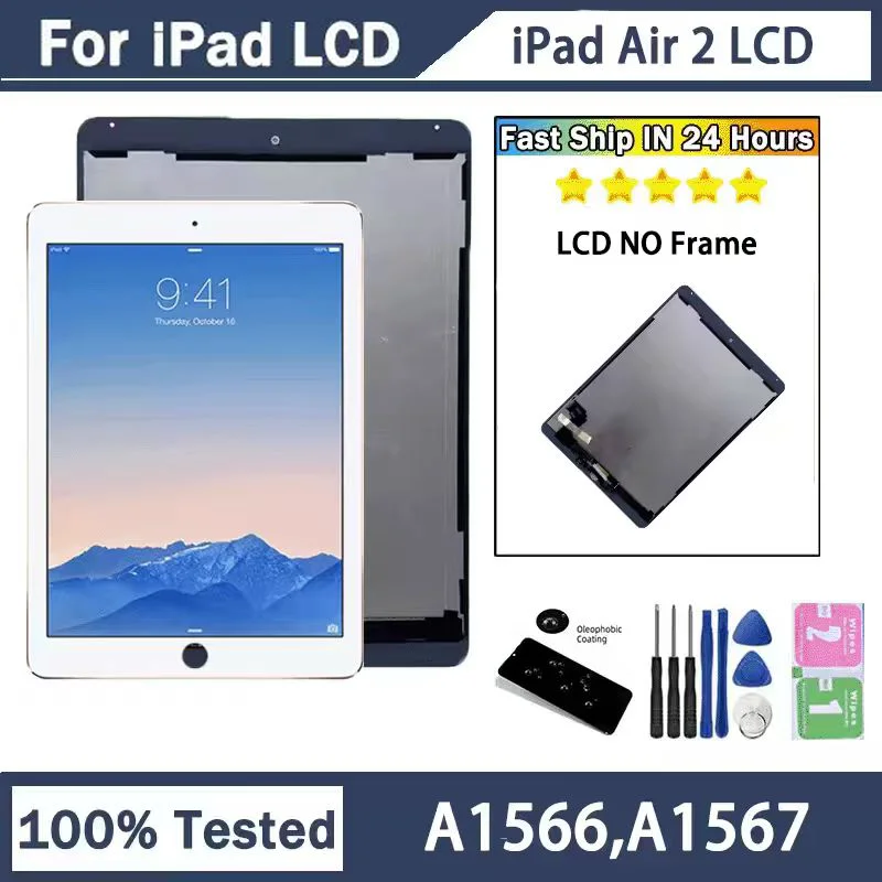 9.7“inch New LCD For Ipad Air 2 LCD A1566, A1567 Display Touch