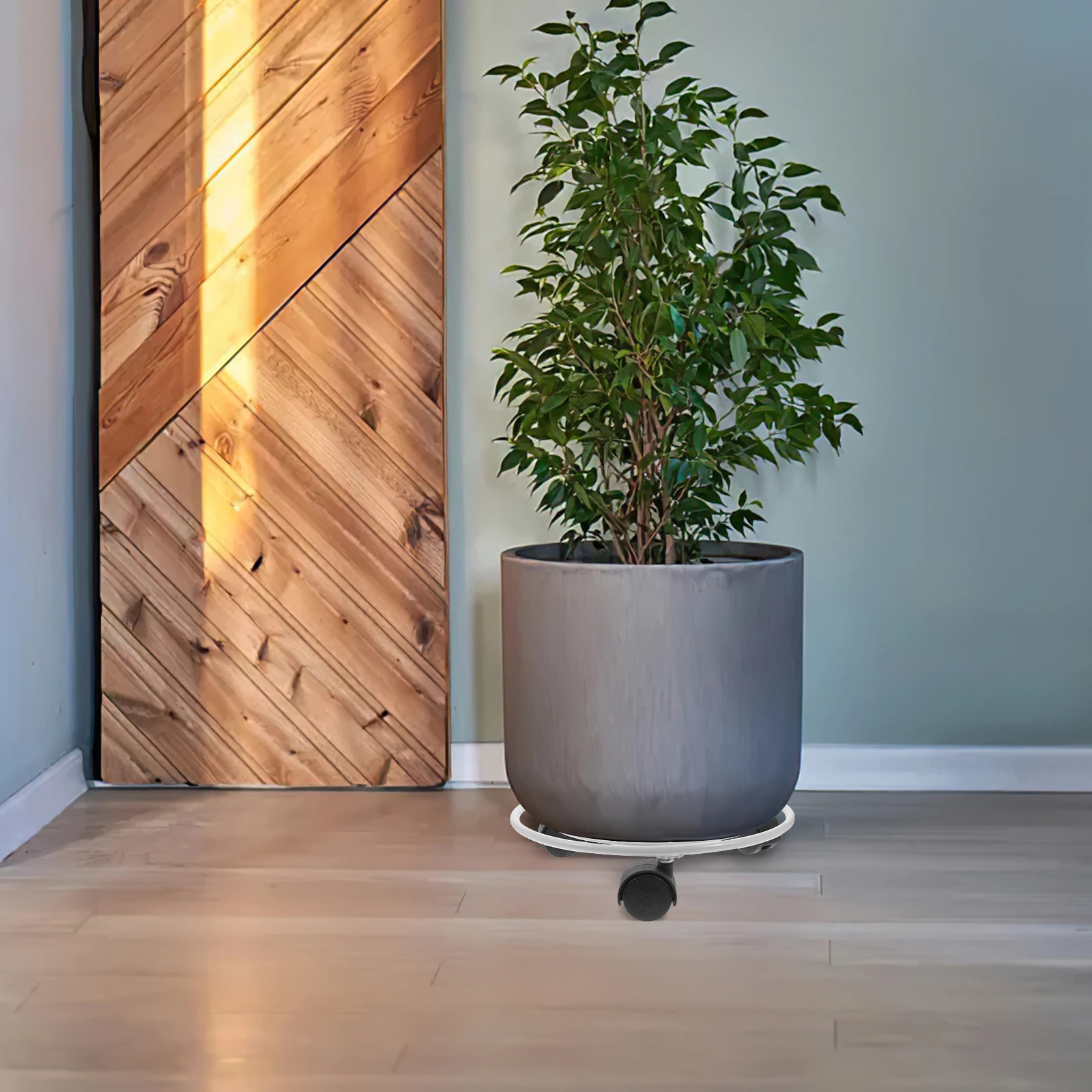

Movable Flower Stand Plant Pot Wheeled Stands Outdoor Planter Modern Rolling Indoor Plants Flowerpot Bracket