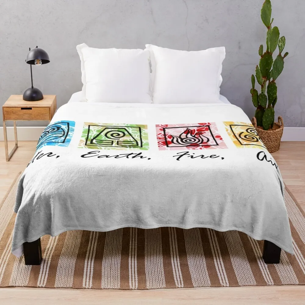 

Four Elements Throw Blanket Flannels Luxury Brand Blankets