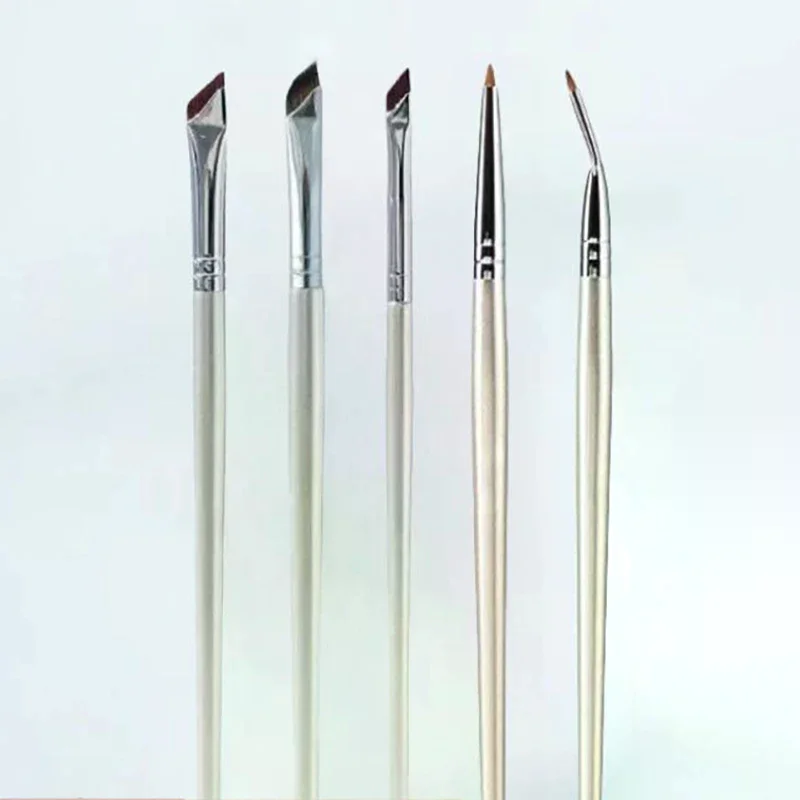 眉輪郭メイクブラシ眉毛アイライナーブラシプロフェッショナル超薄型角度付きライナーアイブラシメイクアップツール