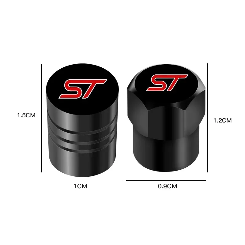 4 PCS Car Wheel Tire Valve Stem Cover Air Tight Cover Ford STLineFocusX23 Mondeo Fiesta KugaMK2MK3MK4 Tire Accessories Tucson Az