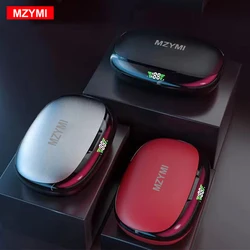 MZYMI Wireless Earphones Ear Hook Bluetooth Earbuds TWS Hifi Headphones Gaming Touch Control Sport Headset LED Display Power