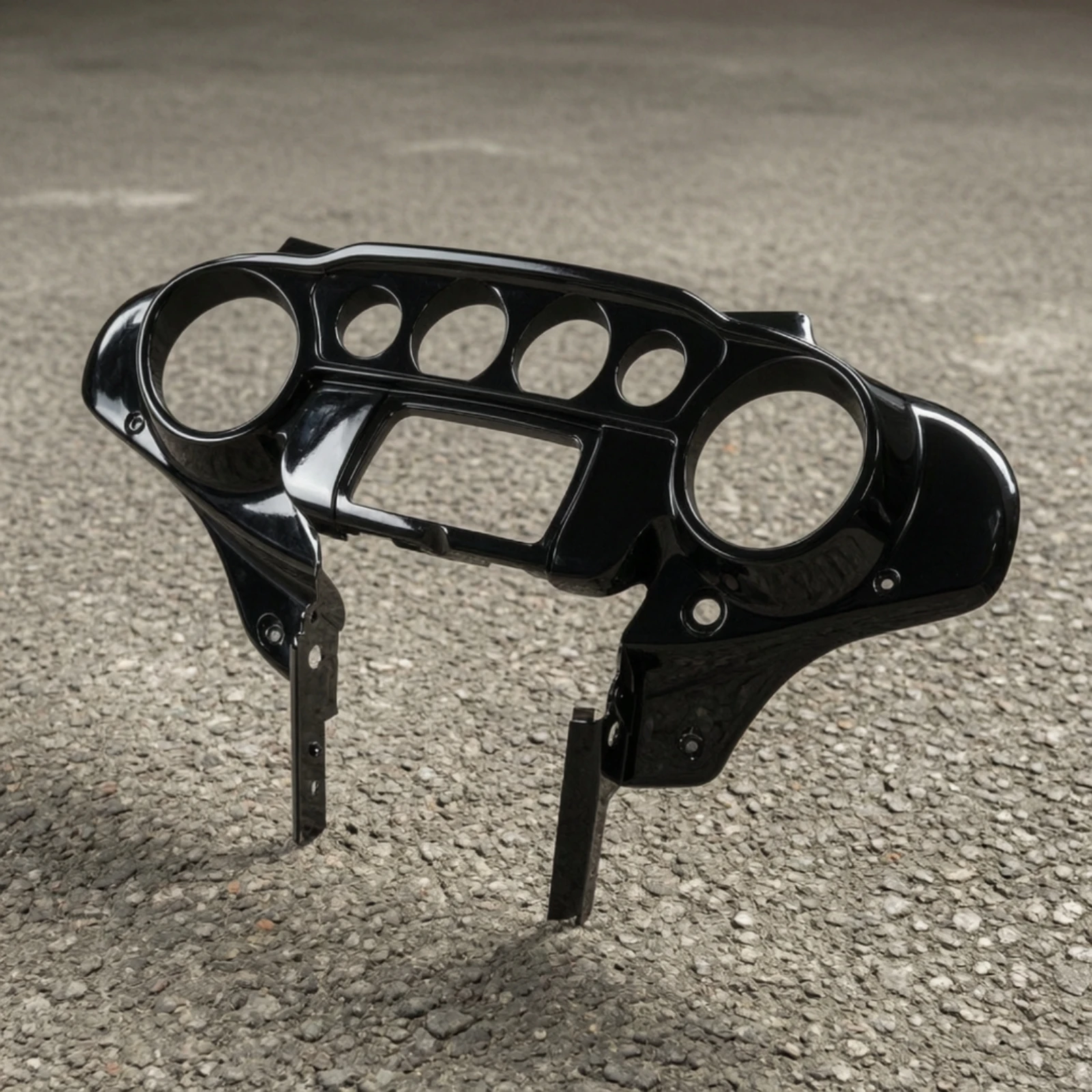 Inner Fairing Cover ABS Plastic Upper Dash Panel Inner Fairing Cap Cover Contoured Dash Panel Decorative for Touring Riders