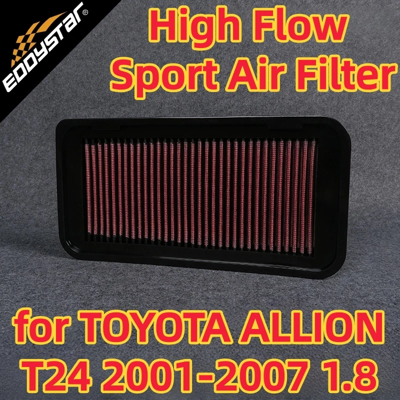 

Спортивный воздушный фильтр с высоким расходом для TOYOTA ALLION T24 2001-2007 1.8 ZZT240, моющиеся гоночные впускные фильтры
