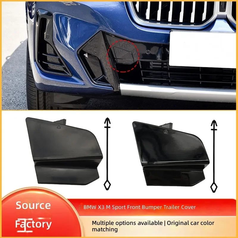 For BMW X3 G01 X4 G02 iX3 G08 Front Bumper Trailer Tow Hook Cover Cap Traction Hole Plug