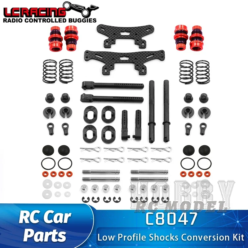 

LC Racing PTG-2 PTG-2R 1/10 RC Модель автомобиля Оригинальные аксессуары Низкопрофильный комплект для переоборудования амортизаторов C8047