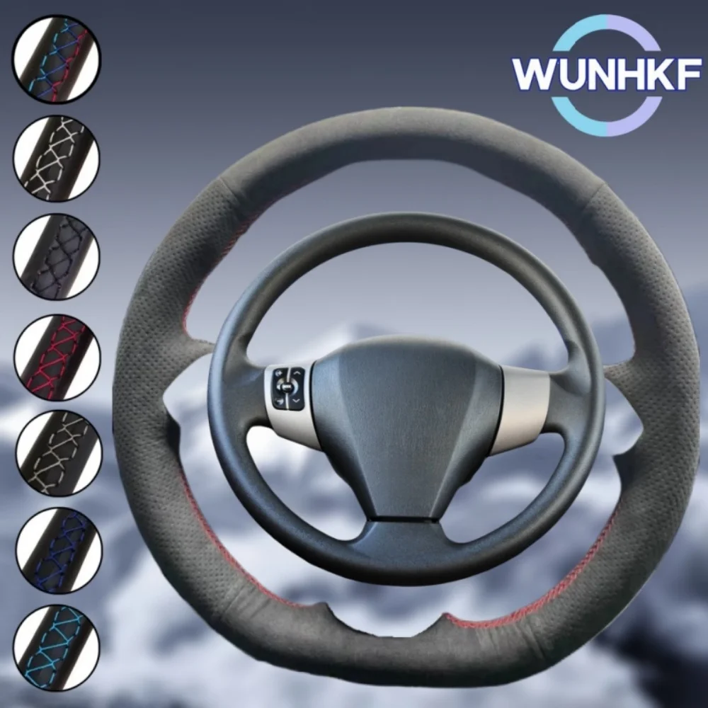 

Custom Black Car Steering Wheel Braid Cover For Haval Hover M2 M4 C20R Voleex C30 Suede Leather Steering Wrap Accessories