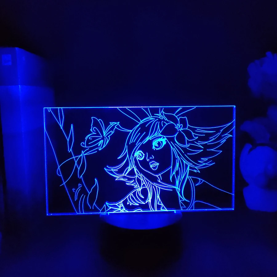 League of Legends Neeko LED Game Lamp Cute Flower Girl 3D Nightlight Room Decor RGB Table Lamp LOL Character Gamer Gift Setup