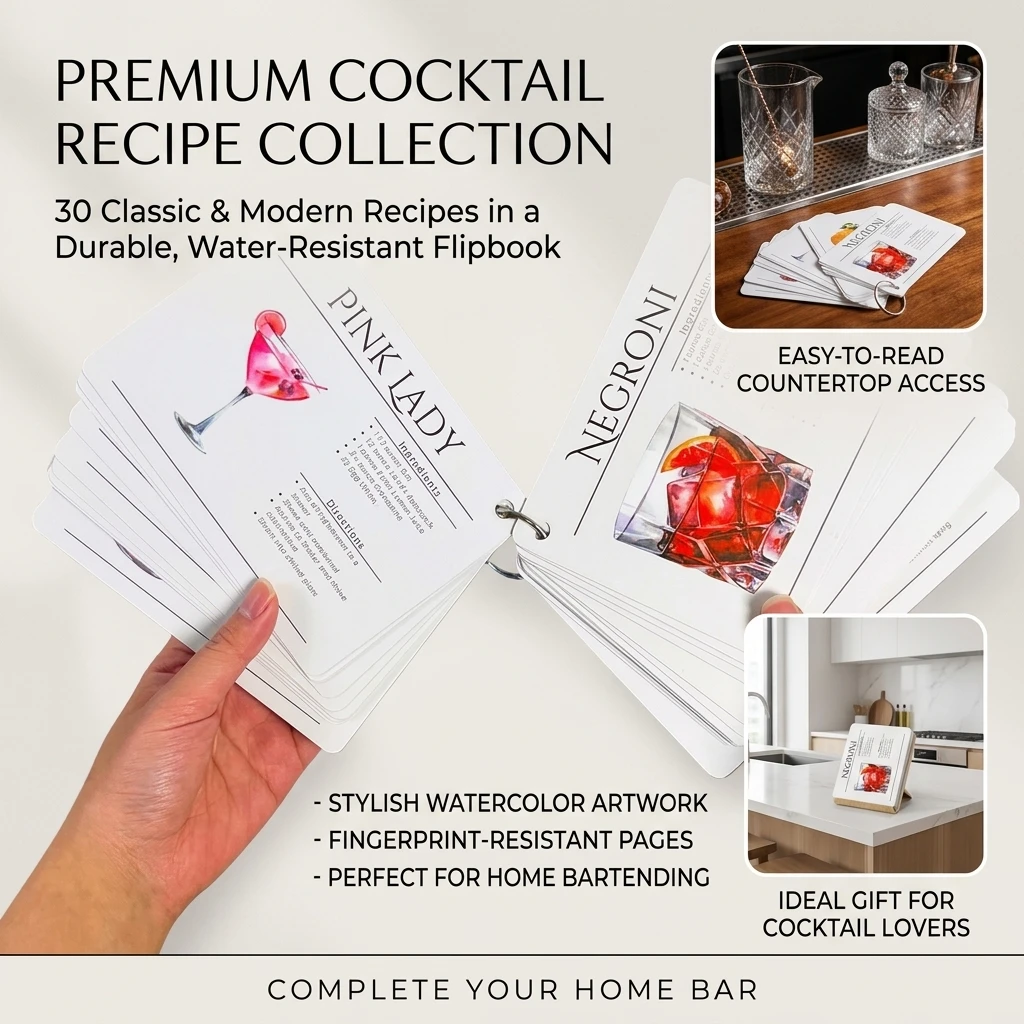 Cocktail Recipe Cards Professi - đánh giá và giá Cocktail Recipe Book