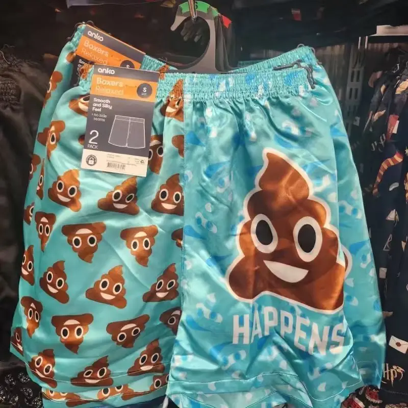 Summer beach cute poop pattern short pant beach biker y2k shorts women pants prank funny poop women clothing