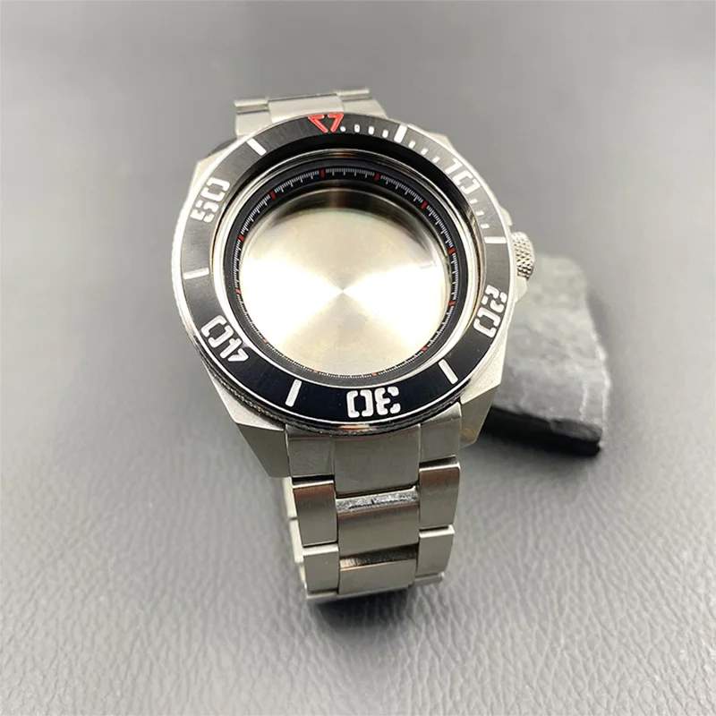 Mod SRPF Samurai King Series Watch Case Seal Bottom Cover Fit NH35 NH36 4R Japan Automatic Movement Watch Case and Bracelet Sets