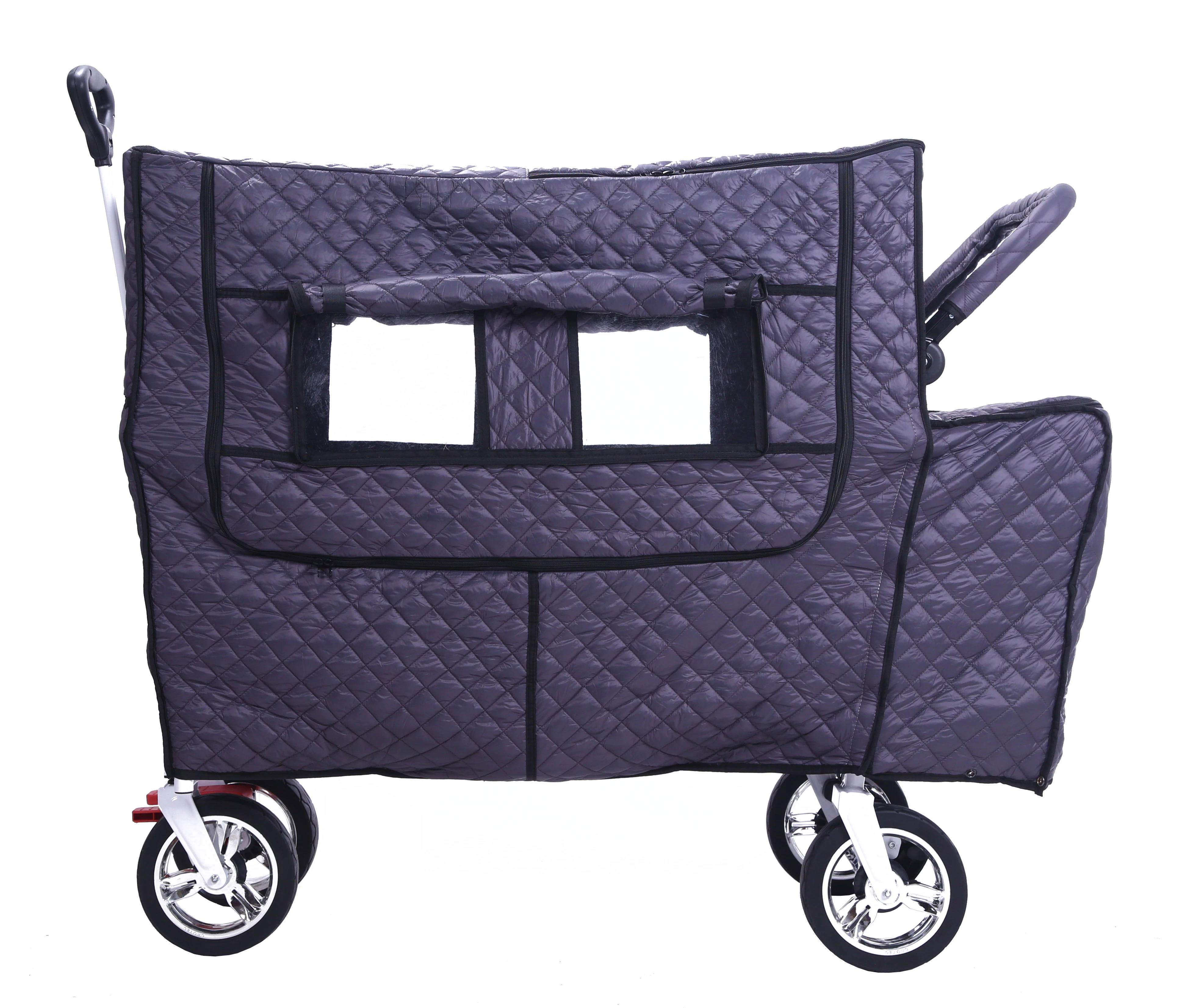 Guanyi CROTECWAGON children stroller twins can sit and lie down baby camp car special warm suit.