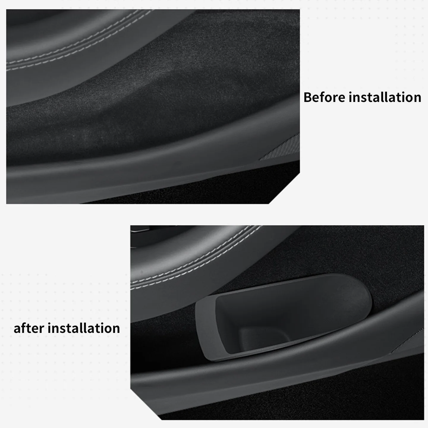For Tesla 6-Seater Model YL/Model Y Juniper  Front Door Trash Bin Car Interior Accessory for Improved Space Utilization view 2