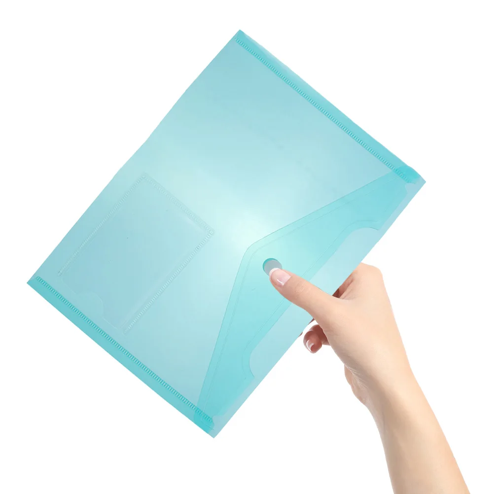 

6Pcs A5 Plastic File Folder Secure Clasp Document Bag for Business Office Travel Paper Organizer Folders for Documents