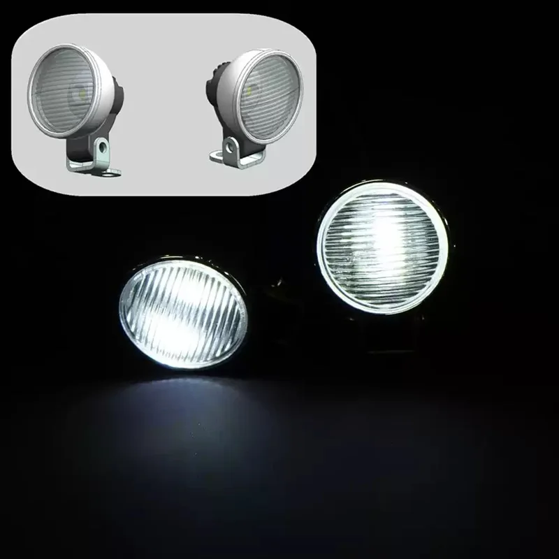 RC 1/14 2 Stück LED-Suchscheinwerfer für Tamiya Dump, SCANIA, VOLVO, ACTROS, BENZ, MAN LKW, Kipper, DIY-Teile – Detail 7