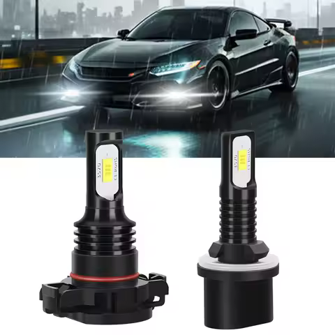 2x H8 H11 LED Bulb 5202 880 881 H3 H16 JP 9005 HB3 9006 HB4 9145 Super Bright Car Fog Lights Day Driving Running Light 12V 6000K