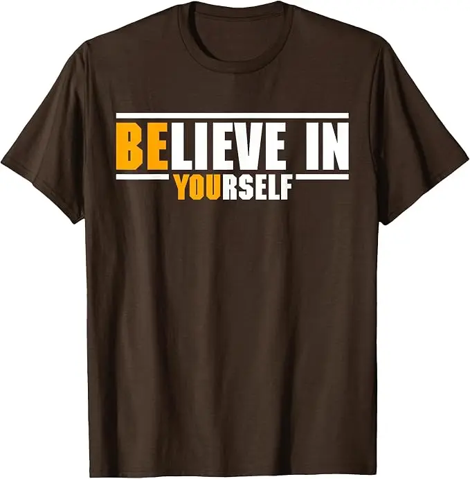 Glaube an dich selbst, motivierende Inspiration, positives Zitat, T-Shirt, Y2k Be You Saying Tee, Buchstaben-Print, Grafik, tolle Kleidung – Detail 17