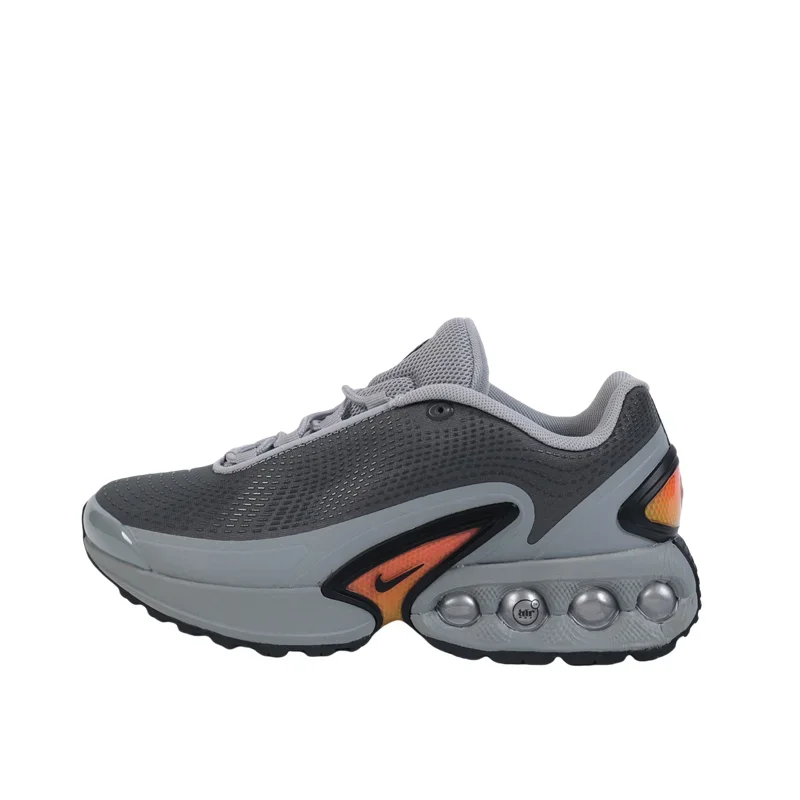 

Nike Air Max DN унисекс серые оранжевые легкие дышащие спортивные кроссовки на воздушной подушке с низким берцем DV3337-004