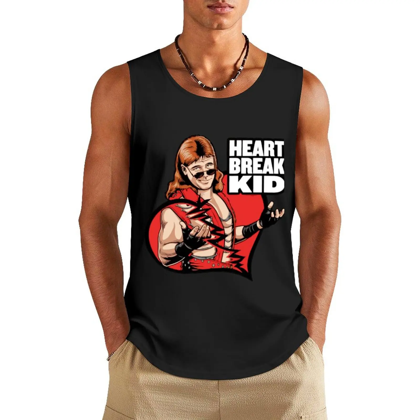 Bret-Hart-art Tank Top Men's sports t-shirt mens designer clothes t-shirts for men