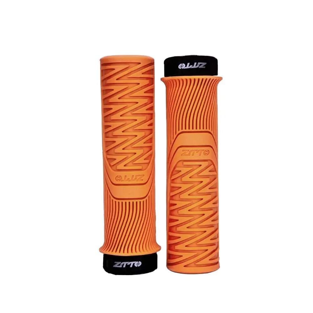 Universal ZTTO MTB Grips Anti-Slip Shock-Proof Bicycle Grips Rubber 33mm Lock-on Grip Bicycle Parts
