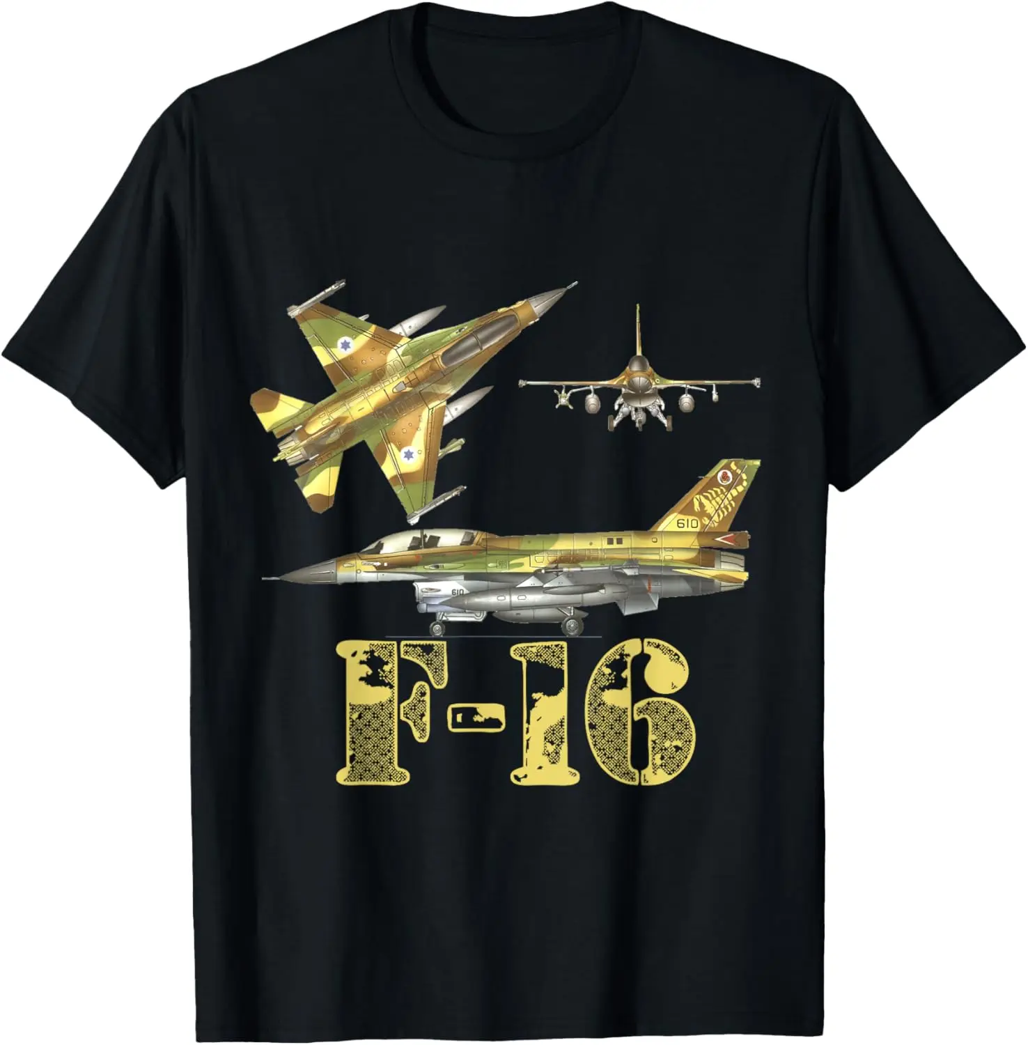 

F16 Jet Aircraft Fighter Jet Blueprint Design T-Shirt Short Sleeve Casual 100% Cotton Shirt