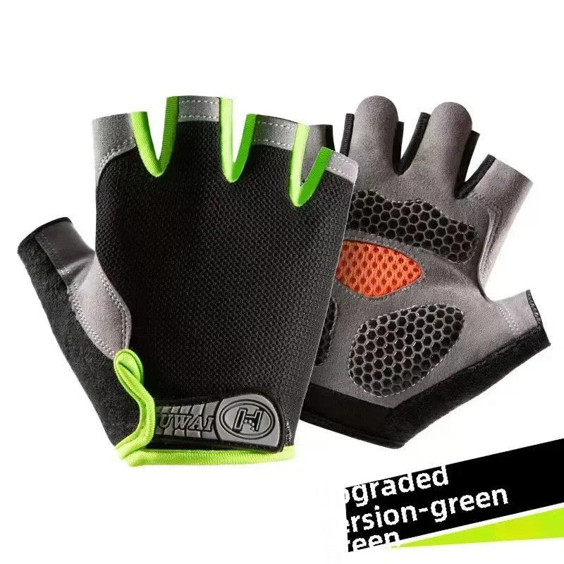 Guanti da ciclismo sportivi con mezze dita per uomo donna Guanti da bicicletta antiscivolo traspiranti Guanti da palestra estivi per allenamento yoga