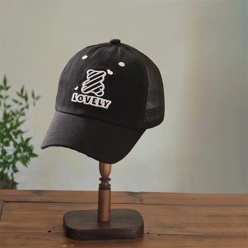 

Adorable Bunny Ear Embroidery Sun Hat for Infant Toddler Kids Summer Beach Baseball Cap Outdoor Trucker Hat
