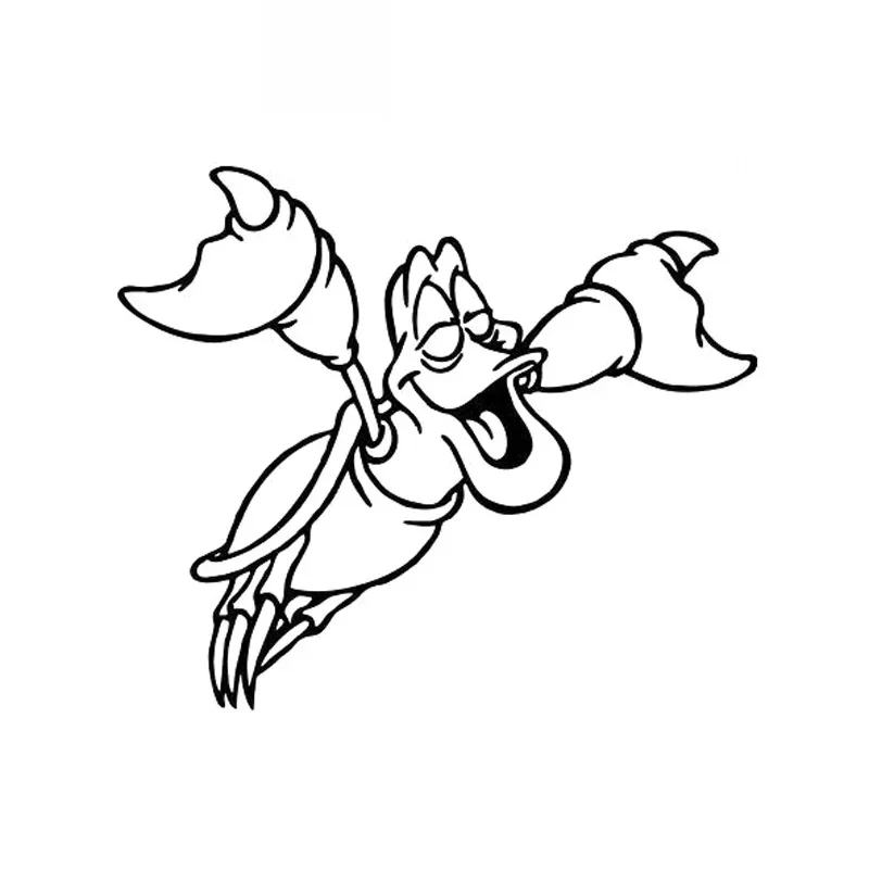 Little Mermaid Fashion Car Sticker Motorcycle Sticker Decorative Personality Waterproof and Sunscreen Vinyl Decal, 16cm*14cm