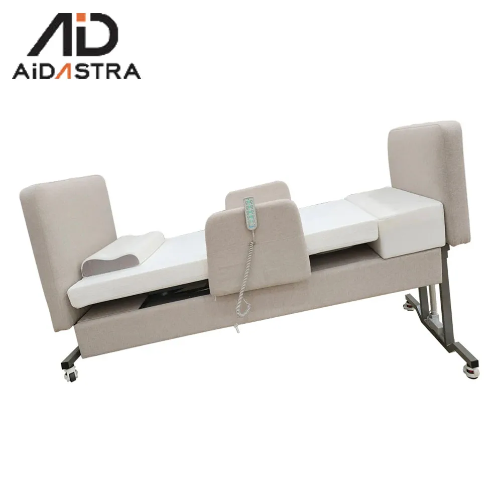 Aidastra Early Bird Price US Stock Professional Family Nursing Medical Adjustable Lifting 2 Functions Home Care Bed Rotating Bed