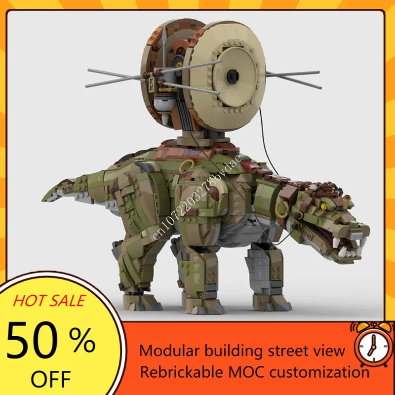 2254PCS Gungan Grand Army Fambaa with Shield Generator Space Wars MOC Battle Model Custom Puzzles DIY Education Assembly Toy