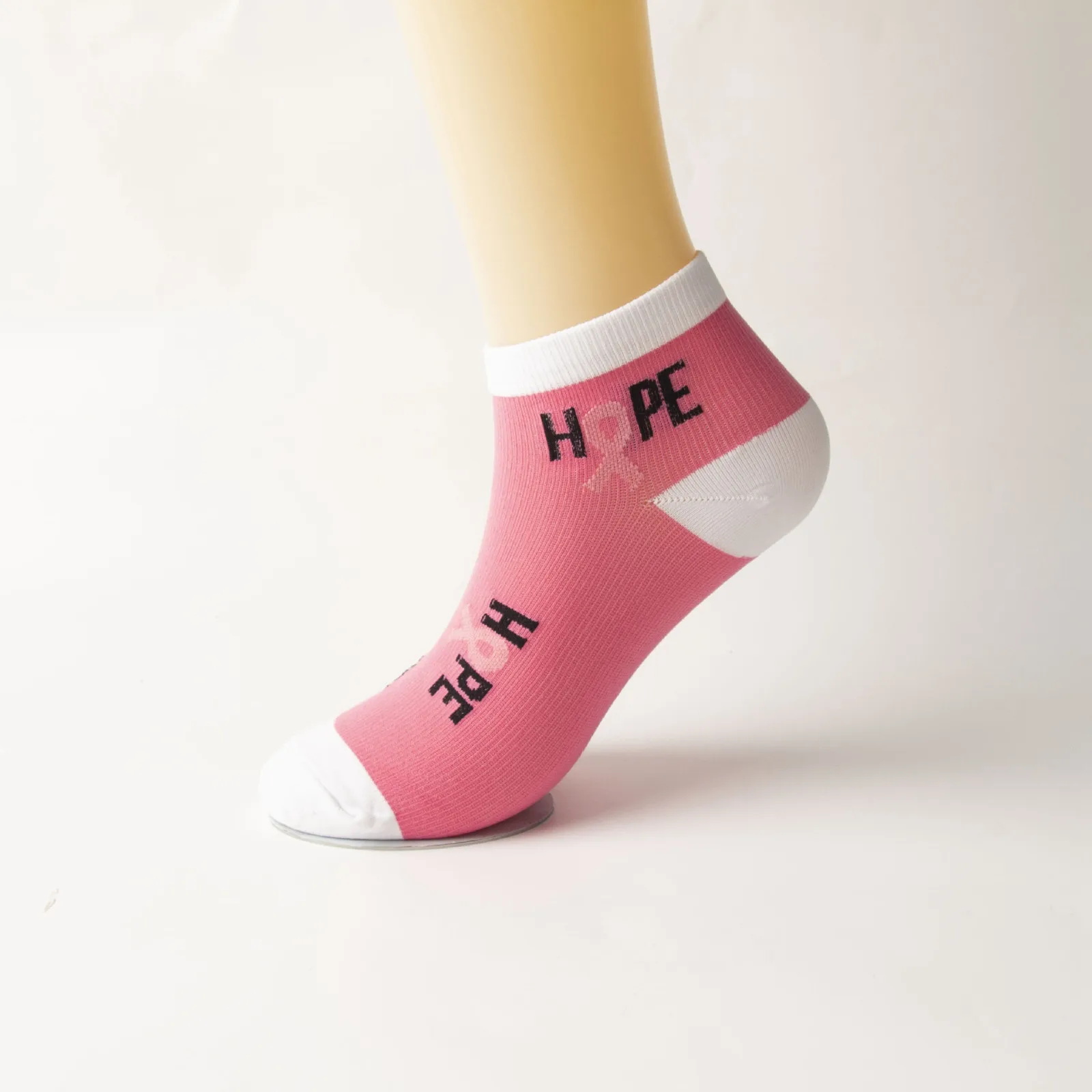 Womens Breast Cancer Awareness Socks Ribbon Soft Sport Sock Bulk Pack Dry Wick Socks Womens