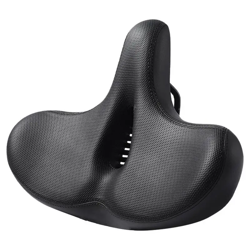 Extra Wide MTB Bicycle Saddle Ergonomic Comfortable Thick Foam Shock Absorption Commute Bike Seat E-Bike Cycling Cushion