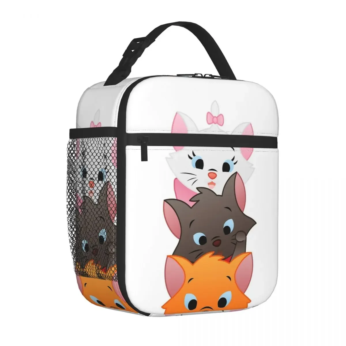 The Aristocats Marie Cat Insulated Lunch Bag Leakproof Meal Container Cooler Bag Lunch Box Tote College Outdoor Bento Pouch