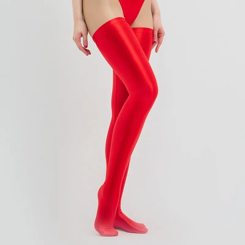 calcetines-de-tubo-largos-ajustados-elasticos-coloridos-aceitosos-sexys-personalizados-con-uniforme-de-gimnasia-de-alta-elasticidad