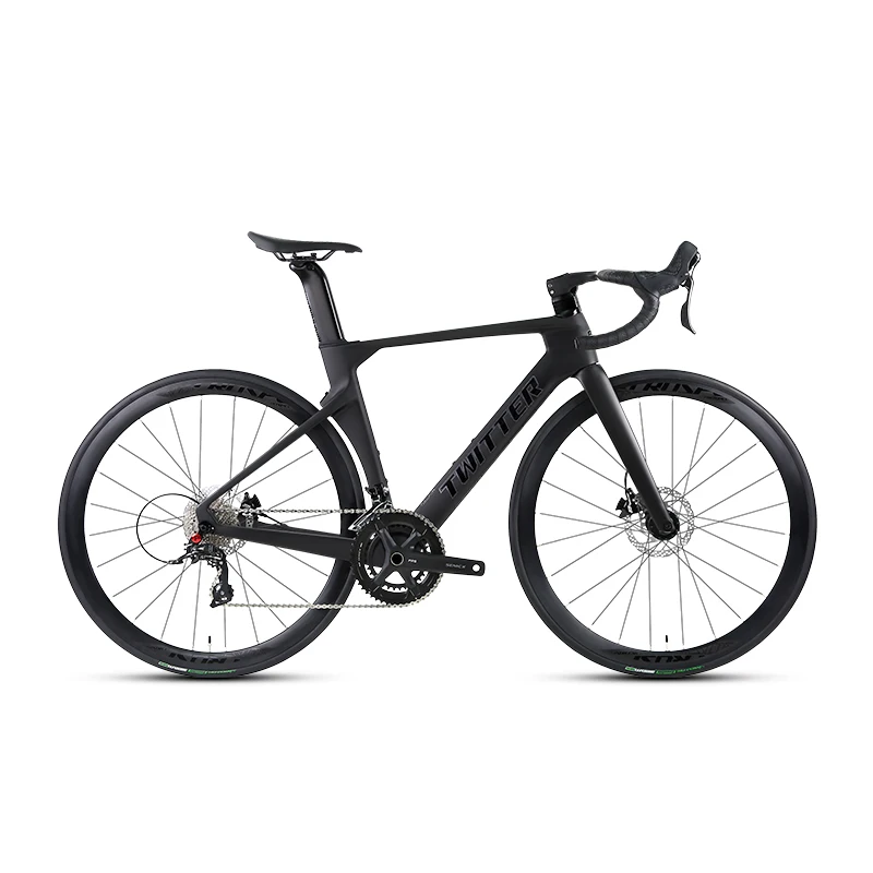 

Twitter R10 T800 High Modulus Carbon Fiber Aero-Racing Road Bike 24 Speed 700c Hydraulic Disc Brakes 38mm Rim Aluminum Wheels