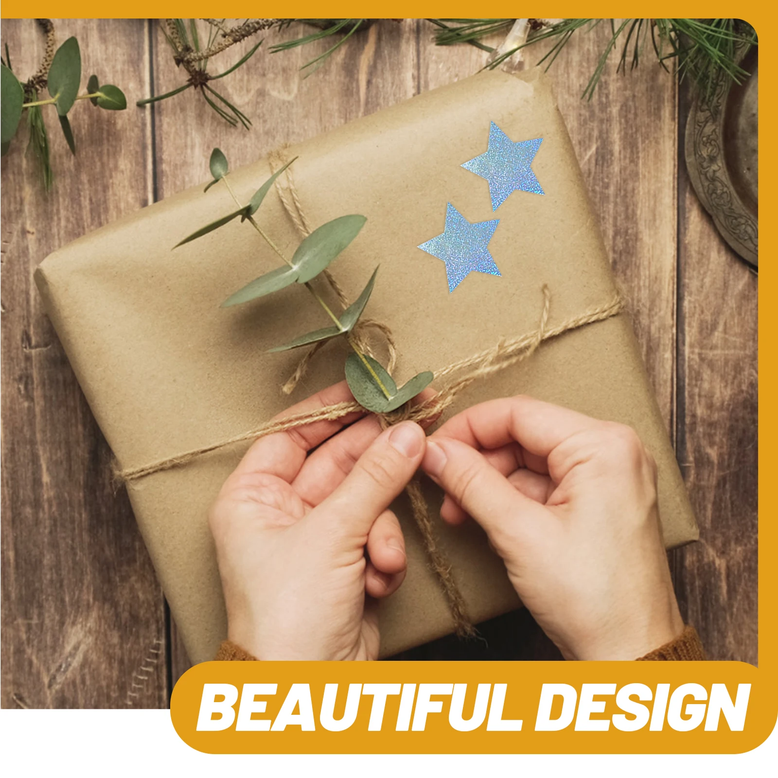 

2 Rolls Sticker Roll Stickers Holographic Foil Diy Sticker Wall Art Classroom Supplies Scrapbook Craft Gift Idea