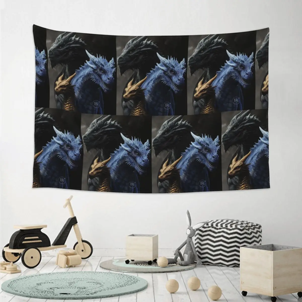 Fourth Wing Dragon Tapestry Art Wall Hanging Aesthetic Home Decor Tapestries for Living Room Bedroom Dorm Room