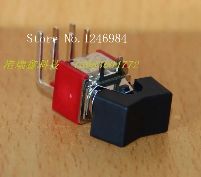 [SA]R8018P-R11 six legs are bent dual stalls small toggle rocker switch Q13 Deli Wei 3MD3--50pcs/lot